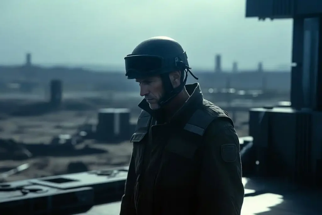 Hero moment in a Chris Pratt sci-fi action movie