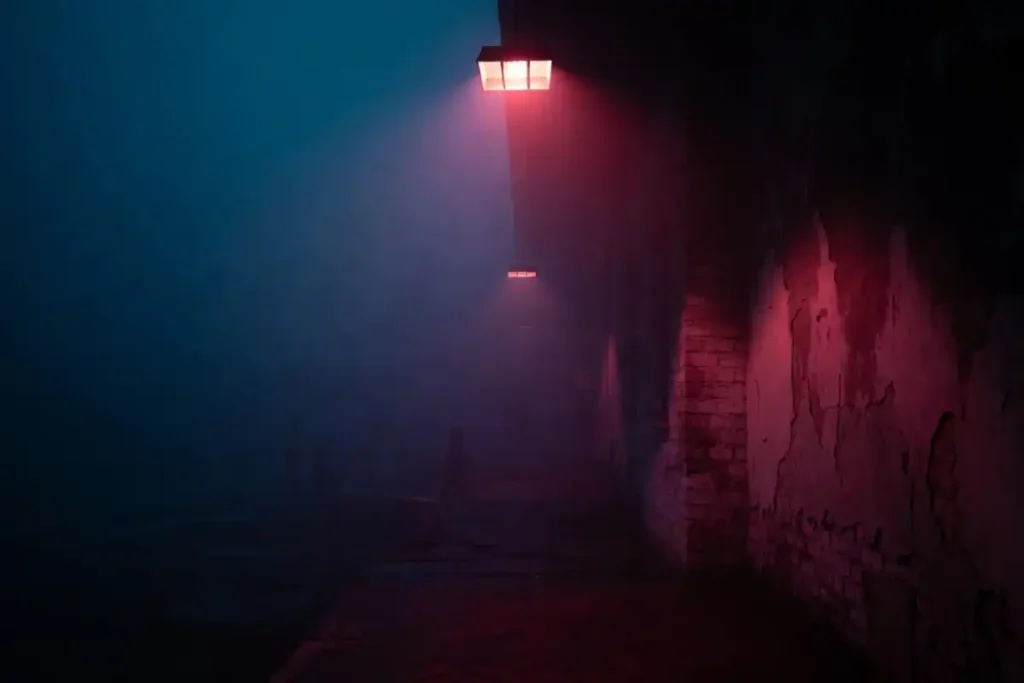Dark cinematic collage representing the best scary films of the year