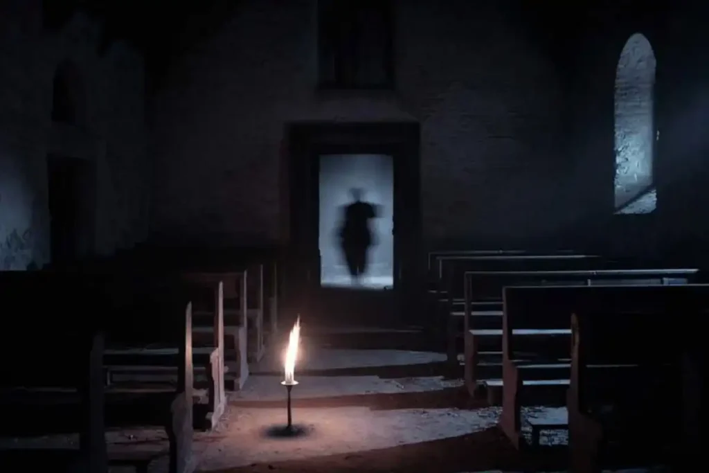 Dark atmospheric horror scene showing the haunting mood of Leviticus 2026