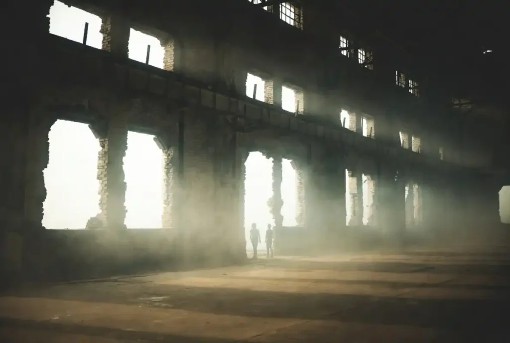 Abandoned mill scene illustrating the setting discussed in the Leviticus Movie Review