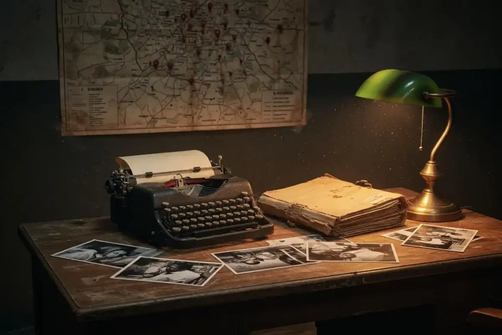 Investigation desk representing the real case behind Raakh on Prime Video