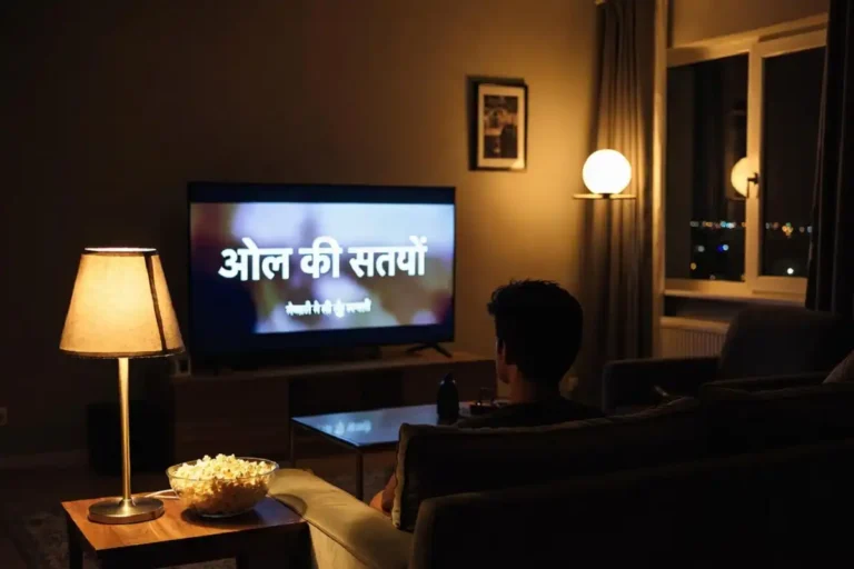 Viewer watching underrated Bollywood movies 2026 at home on a TV screen