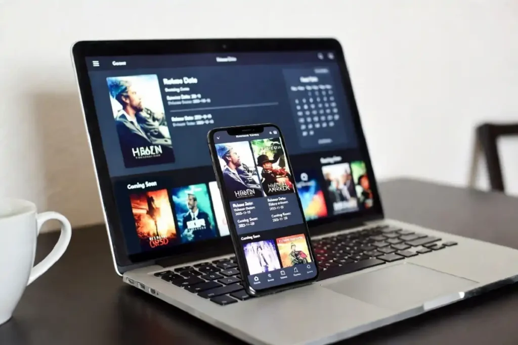 Smartphone and laptop showing upcoming Bollywood Netflix releases for 2026