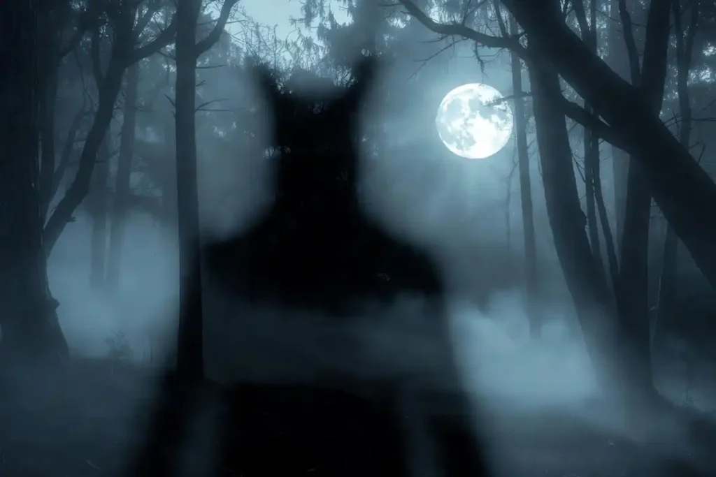 Moonlit forest scene reflecting the upcoming horror movies of 2026