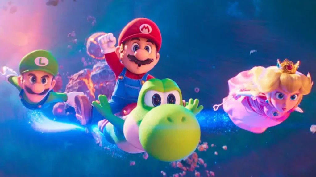 The Super Mario Galaxy Movie scene
