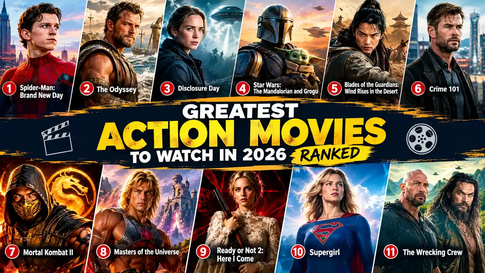 Greatest Action Movies to Watch in 2026 ranked movie collage