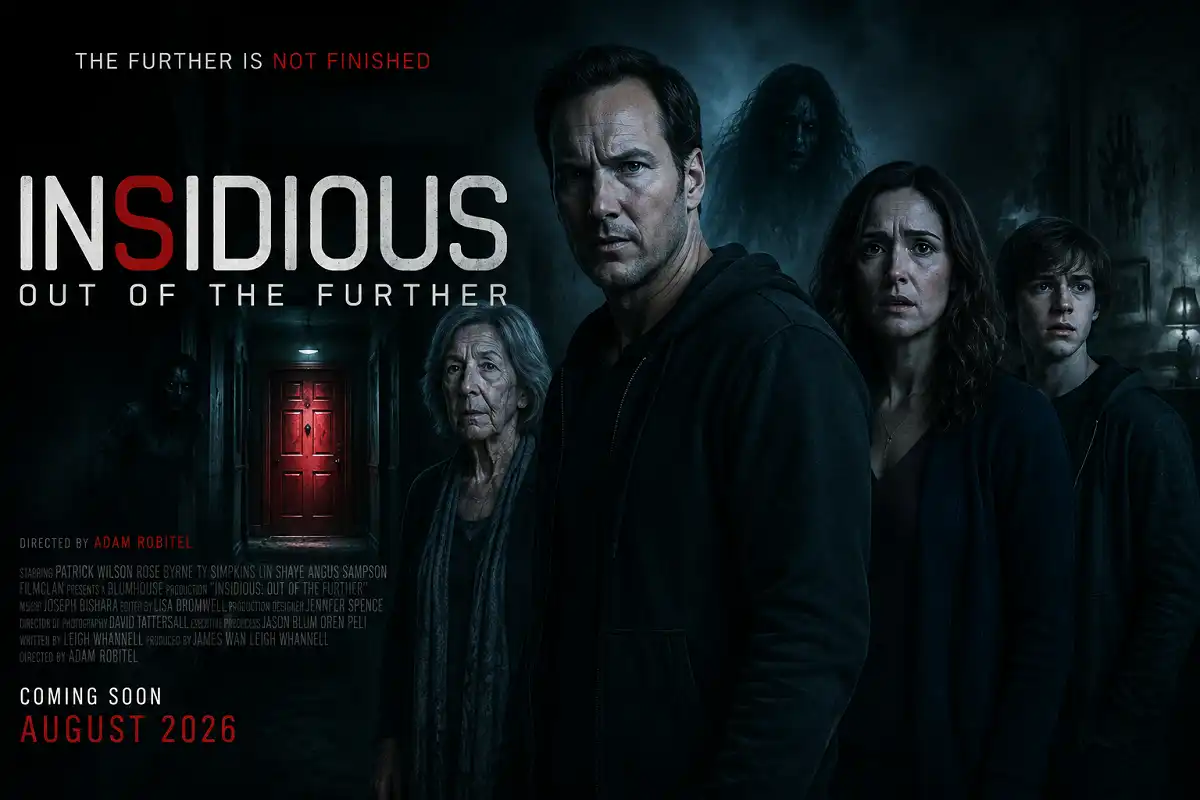 Insidious Out of the Further horror movie scene and cast poster